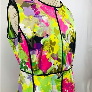 Calvin Klein Colorful Dress size 14. Sleeveless